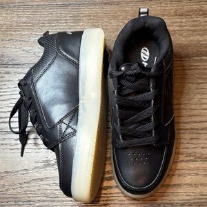 Heelys Youth Black Sneakers with Clear Sole Size 4